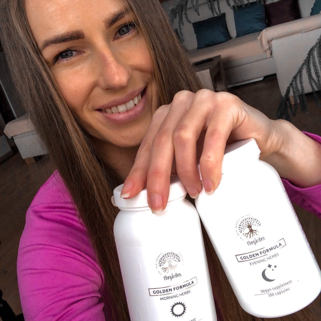 GOLDEN Formula Herbs - bylinné zmesi na podporu rastu vlasov a proti ich padaniu pre suchú pokožku - The Garden - expertnavlasy.sk
