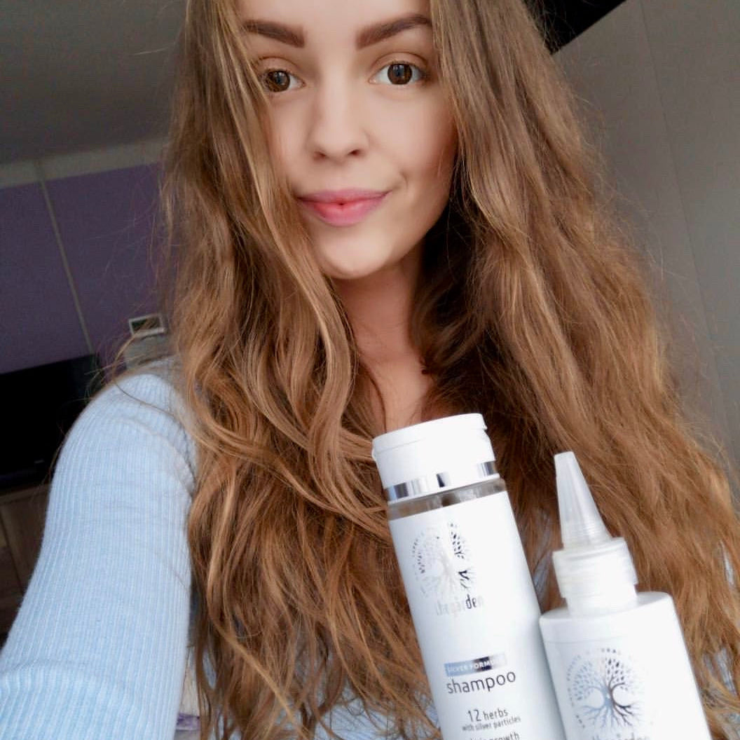 Zvýhodnený SILVER Herbs Trio balíček -vlasové tonikum, šampón a bylinná zmes pre mastnú pokožku - The Garden - expertnavlasy.sk