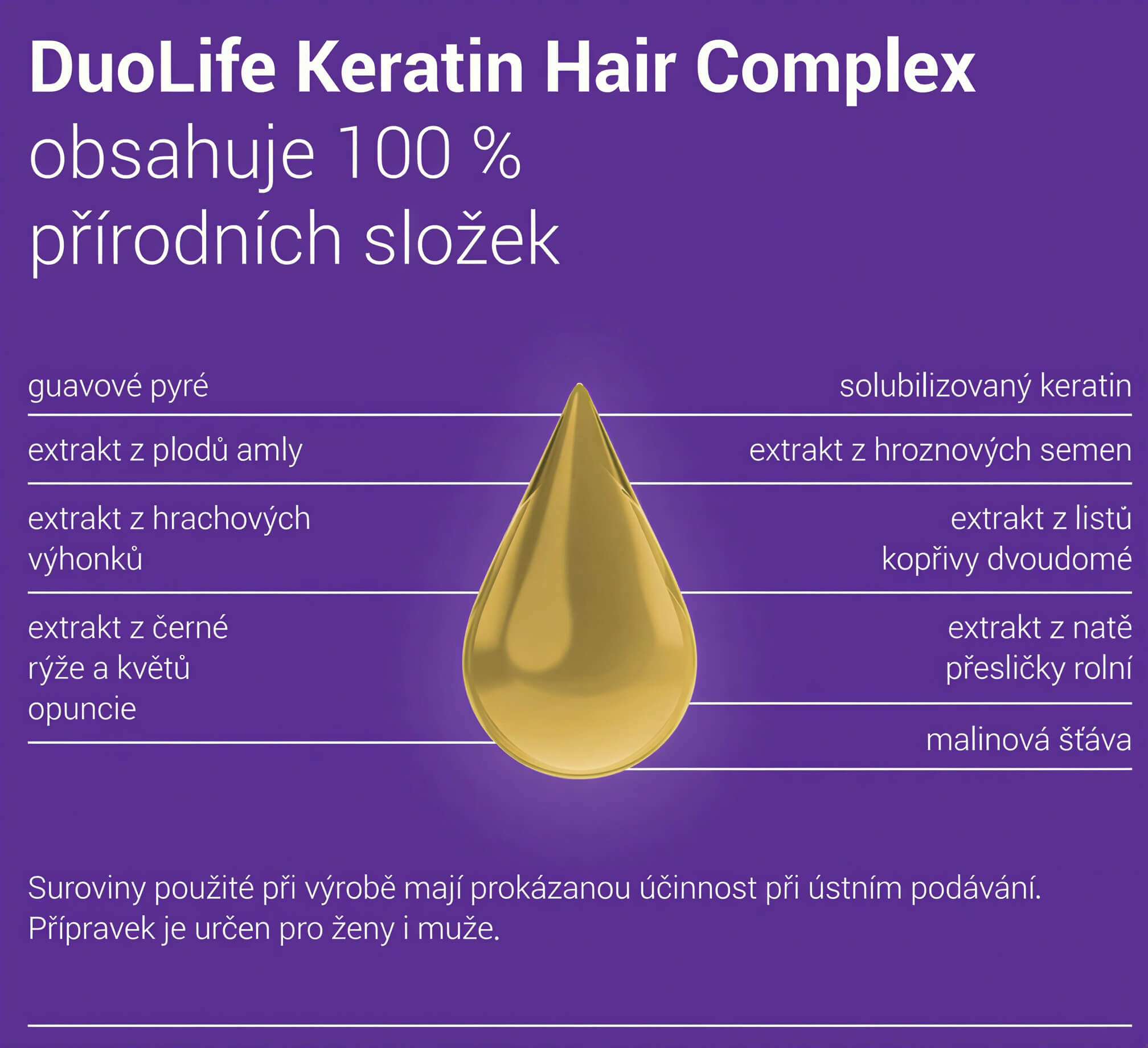DuoLife KERATIN Hair Complex - výživový doplnok pre vnútornú silu vašich vlasov - The Garden - expertnavlasy.sk