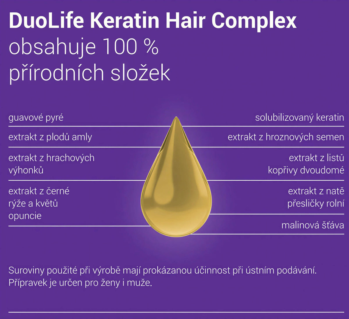 DuoLife KERATIN Hair Complex - výživový doplnok pre vnútornú silu vašich vlasov - The Garden - expertnavlasy.sk