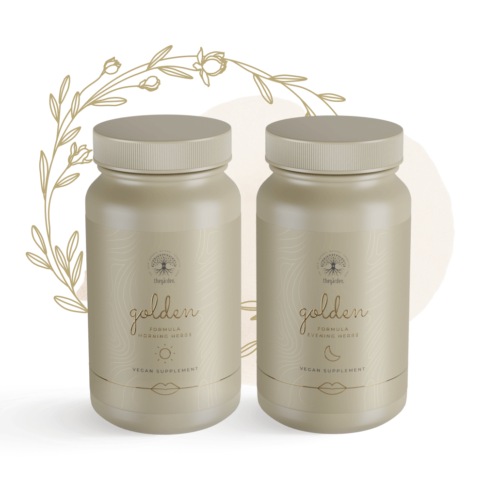 GOLDEN Formula Herbs - bylinné zmesi na podporu rastu vlasov a proti ich padaniu pre suchú pokožku - The Garden - expertnavlasy.sk