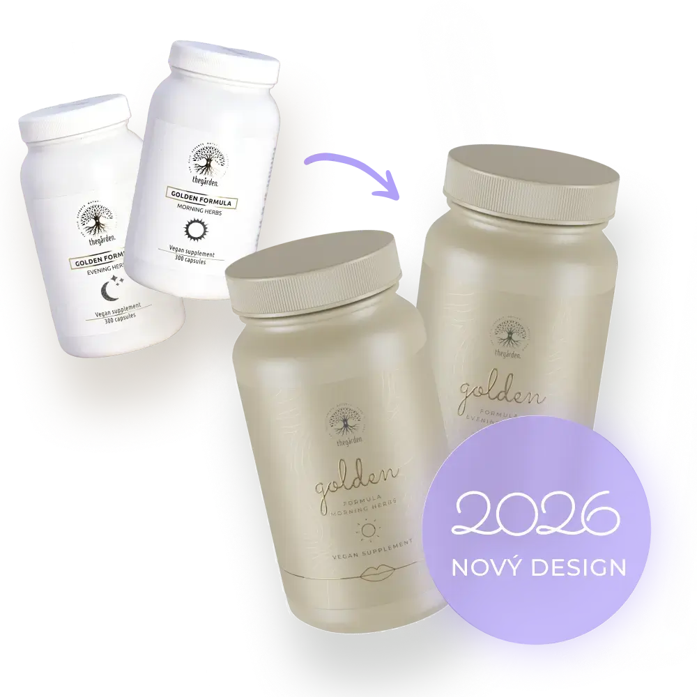 GOLDEN Formula Herbs - bylinné zmesi na podporu rastu vlasov a proti ich padaniu pre suchú pokožku - The Garden - expertnavlasy.sk
