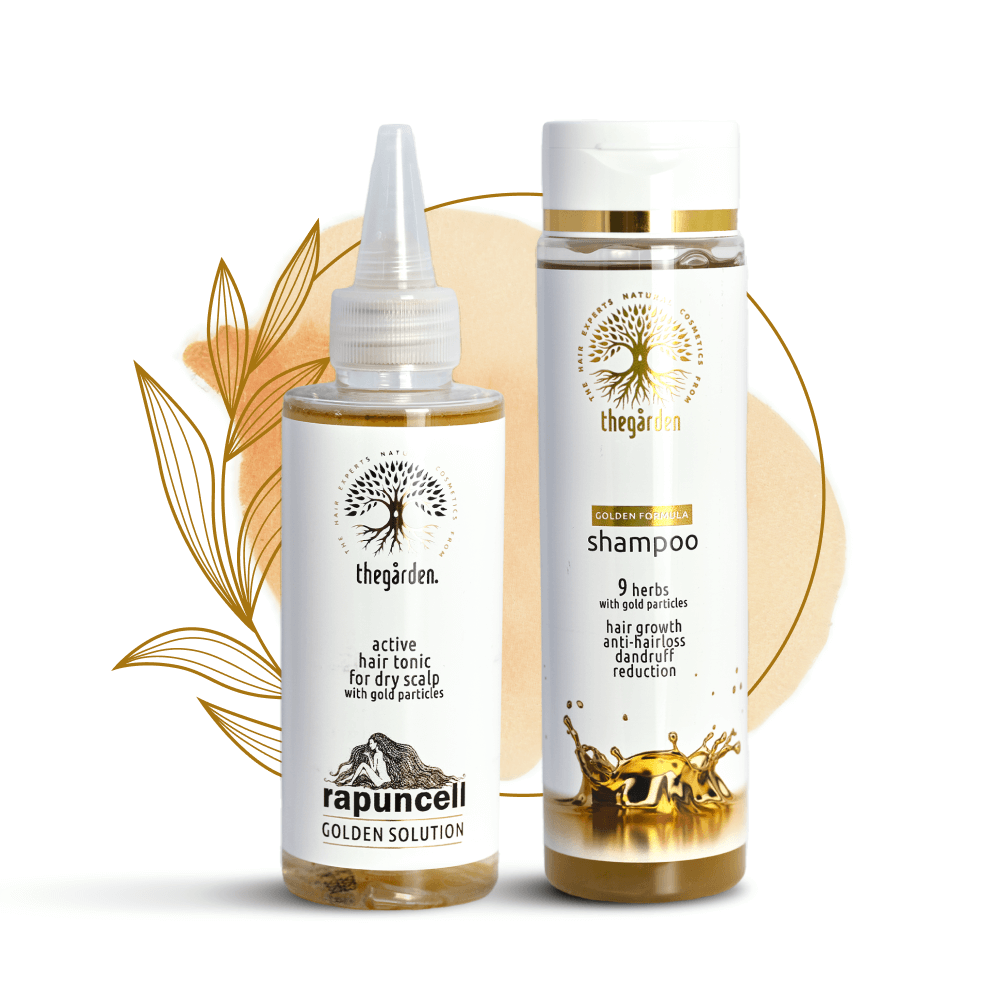 GOLDEN Basic Duo-tonikum a šampón pre aktiváciu korienkov a vyčistenie vlasovej pokožky