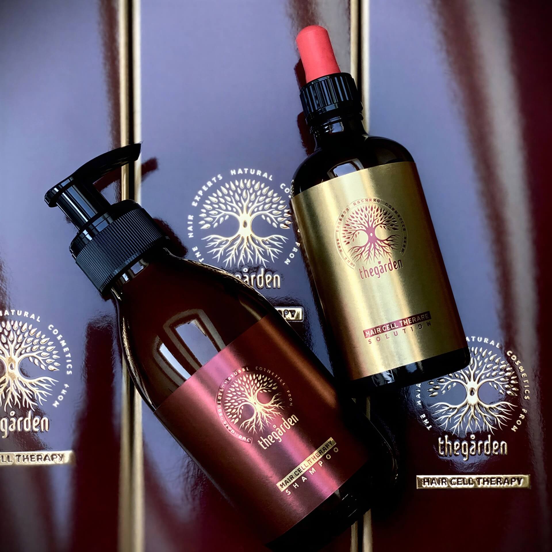 Haircell Therapy - vlasové tonikum a šampon na rast a proti vypadávaniu vlasov - The Garden - expertnavlasy.sk