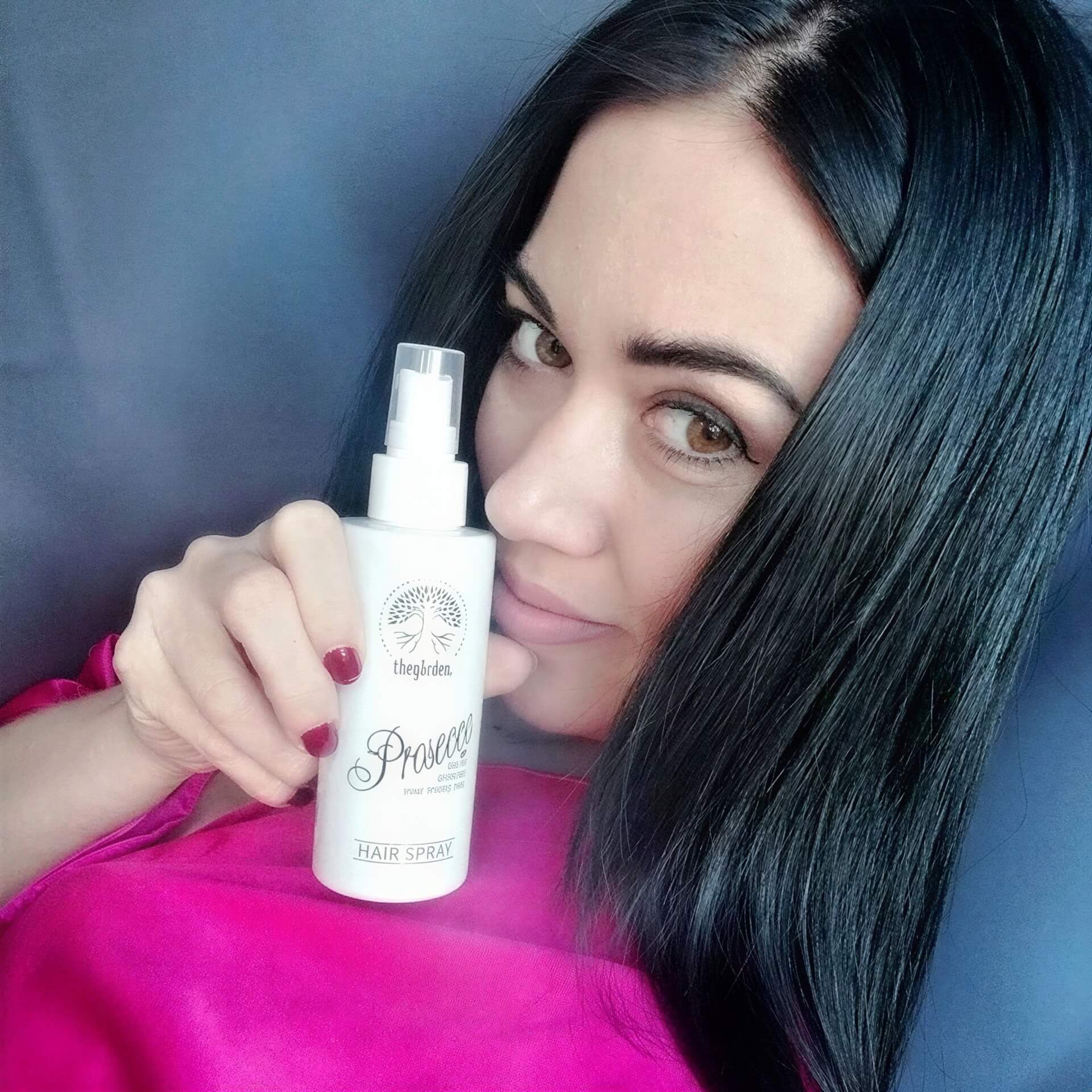 Hair Prosecco Spray™ - unikátny vlasový sprej pre väčší objem, nadýchanejšie a lesklejšie vlasy - The Garden - expertnavlasy.sk
