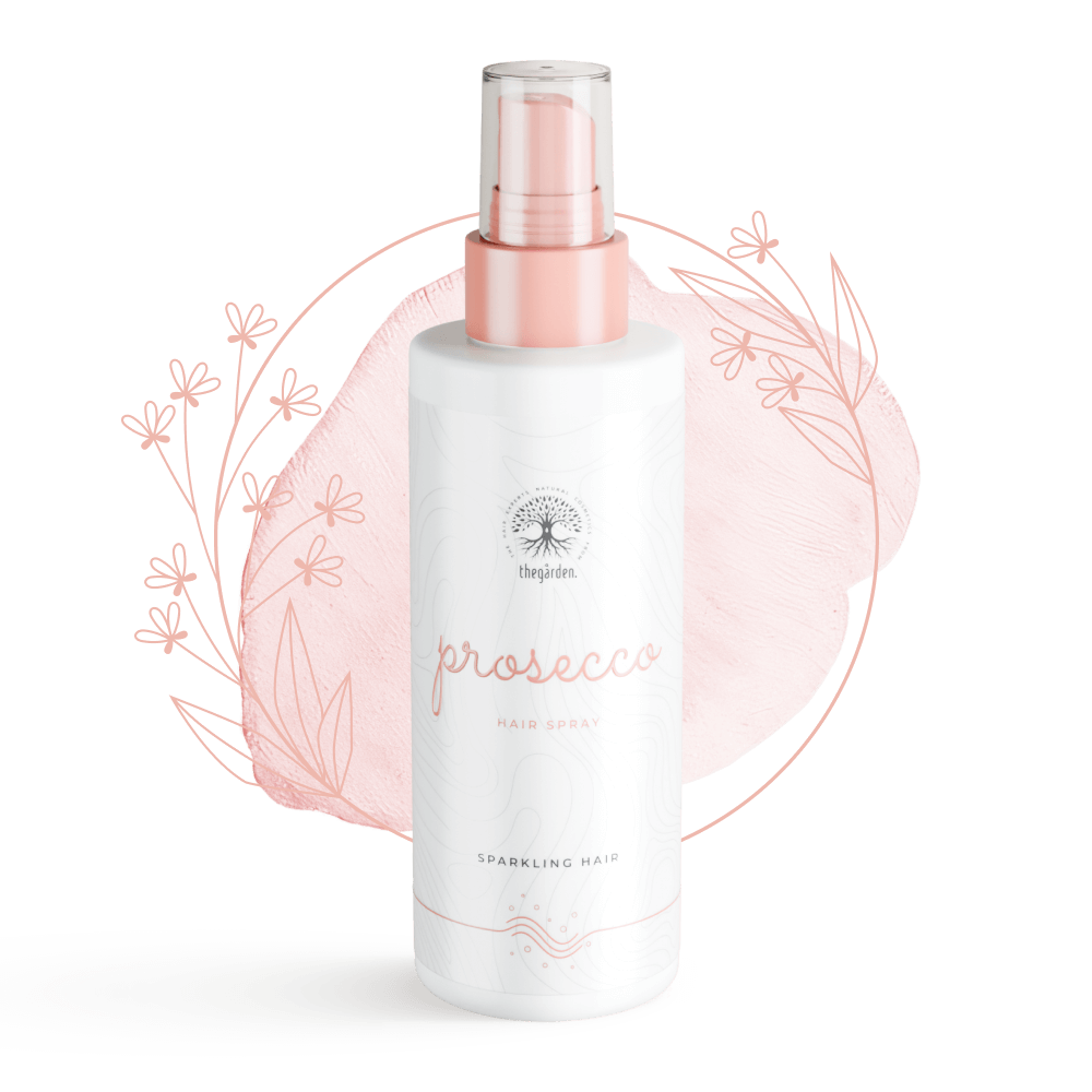 Hair Prosecco Spray™ - unikátny vlasový sprej pre väčší objem, nadýchanejšie a lesklejšie vlasy - The Garden - expertnavlasy.sk