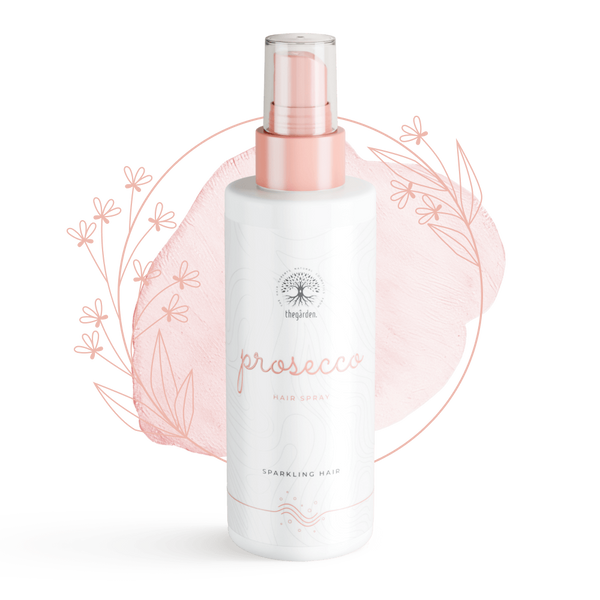 Hair Prosecco Spray™ - unikátny vlasový sprej pre väčší objem, nadýchanejšie a lesklejšie vlasy - The Garden - expertnavlasy.sk