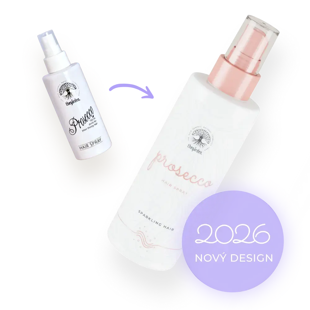 Hair Prosecco Spray™ - unikátny vlasový sprej pre väčší objem, nadýchanejšie a lesklejšie vlasy - The Garden - expertnavlasy.sk
