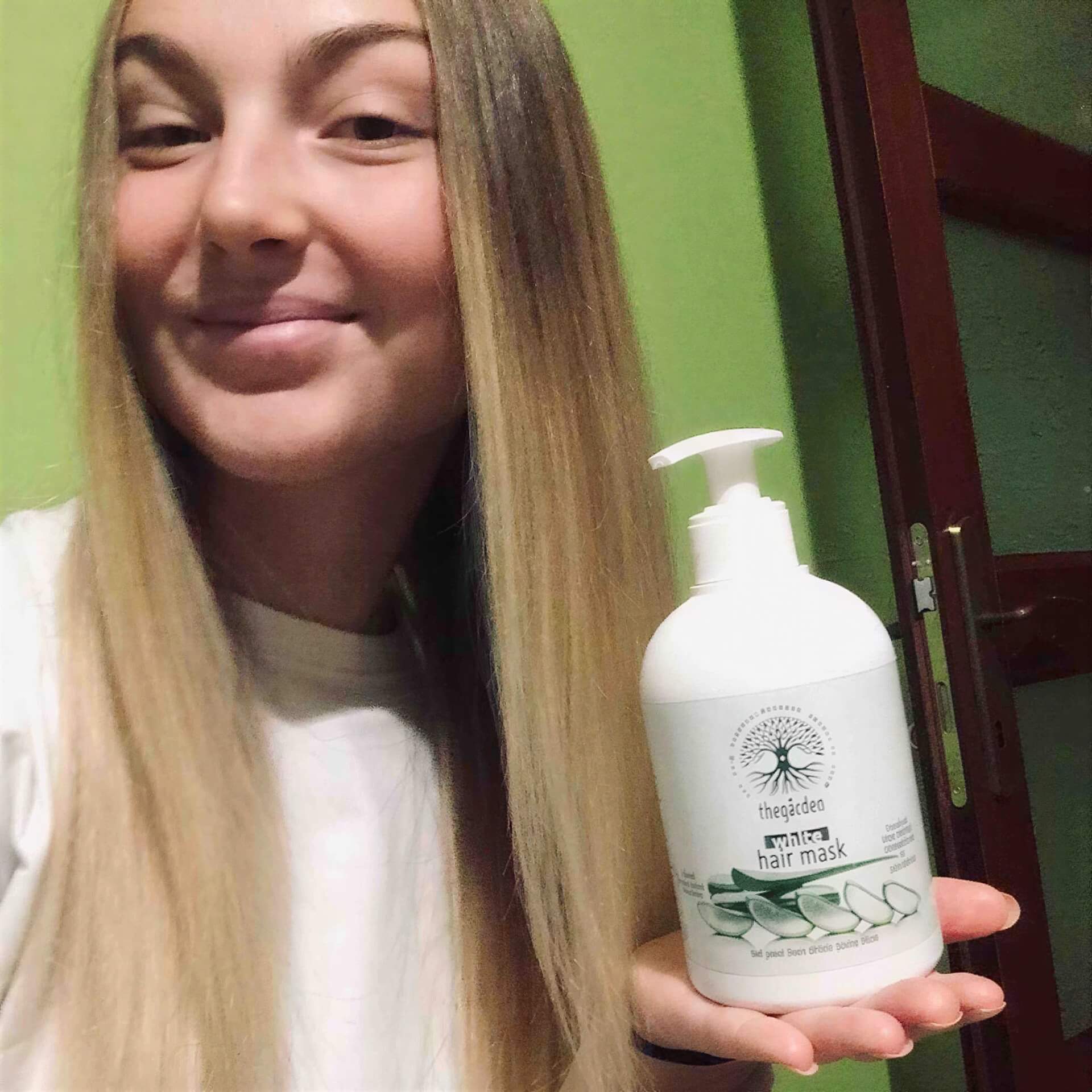 White Hair Mask - vlasová maska pre hĺbkovú hydratáciu suchých, poškodených, či farbených vlasov - The Garden - expertnavlasy.sk