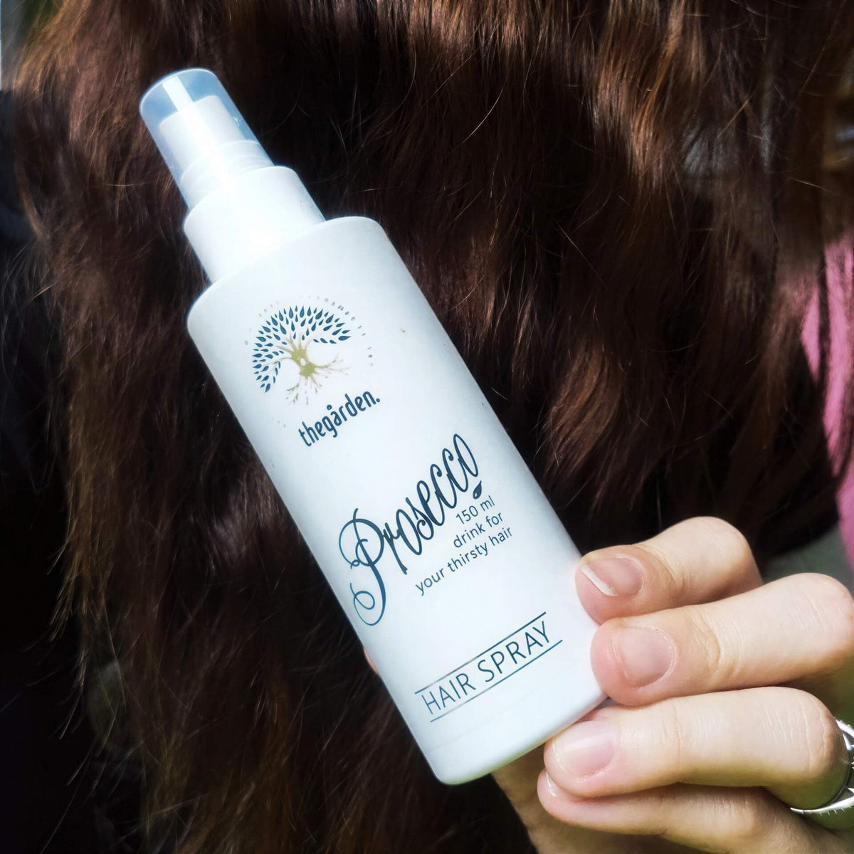 Hair Prosecco Spray™ - unikátny vlasový sprej pre väčší objem, nadýchanejšie a lesklejšie vlasy - The Garden - expertnavlasy.sk