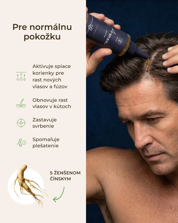 4MEN Solution Active Hair & Beard Tonic - vlasové tonikum proti padaniu a rednutiu vlasov a brady u pánov