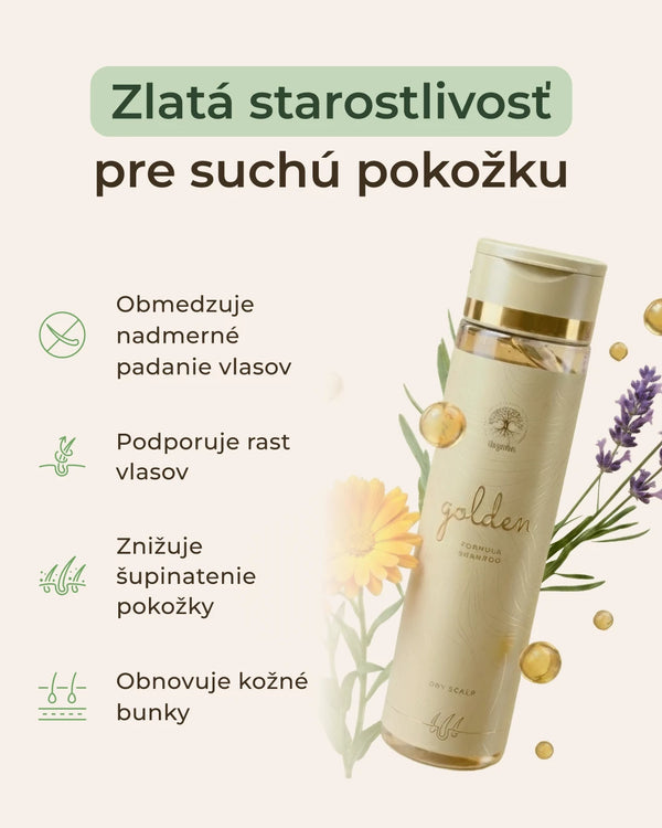 GOLDEN BASIC DUO - sada pre suchý typ vlasovej pokožky, šampón a tonikum pre suché vlasy