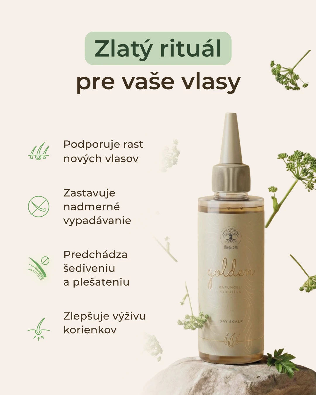 GOLDEN BASIC DUO - sada pre suchý typ vlasovej pokožky, šampón a tonikum pre suché vlasy