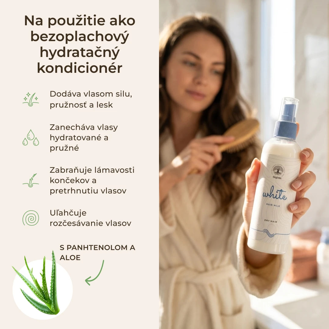 WHITE HAIR MILK hydratačný leave-on kondicionér