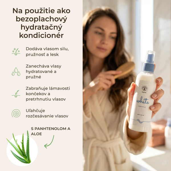 WHITE HAIR MILK hydratačný leave-on kondicionér