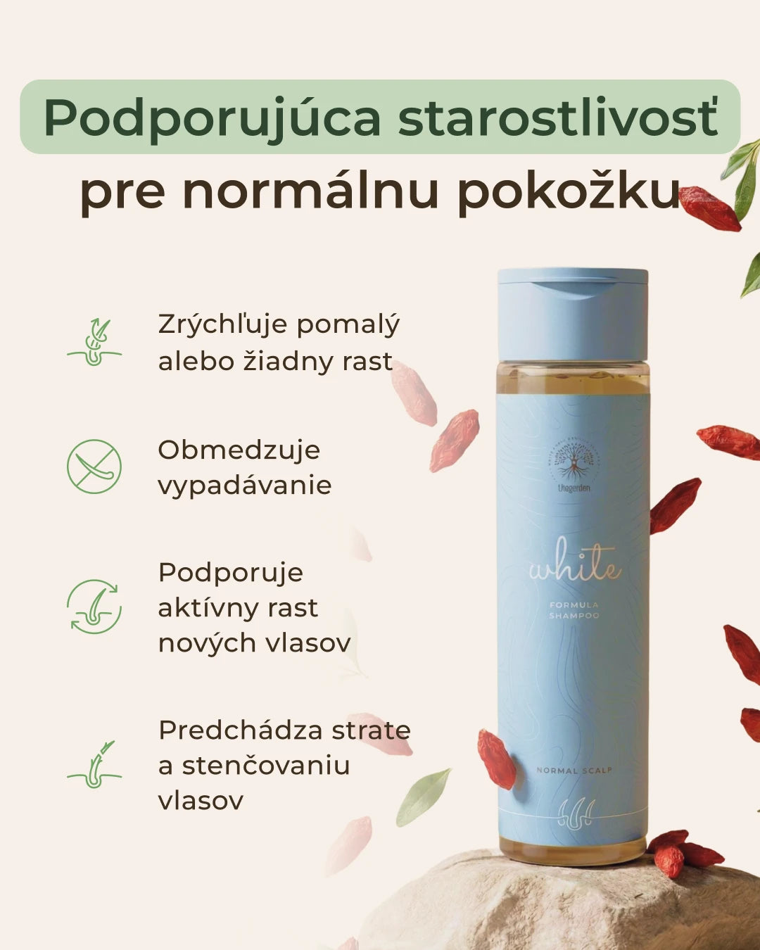 WHITE BASIC DUO - sada pre normálny typ vlasovej pokožky, šampón a tonikum pre normálne vlasy