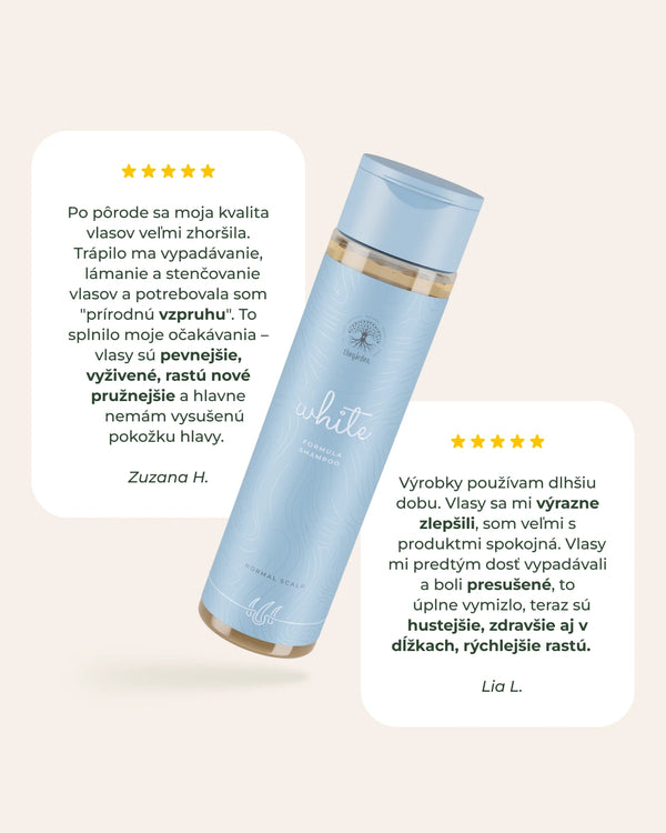 WHITE BASIC DUO - sada pre normálny typ vlasovej pokožky, šampón a tonikum pre normálne vlasy