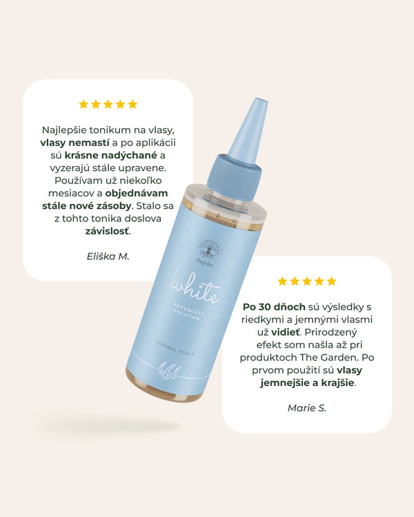 WHITE BASIC DUO - sada pre normálny typ vlasovej pokožky, šampón a tonikum pre normálne vlasy