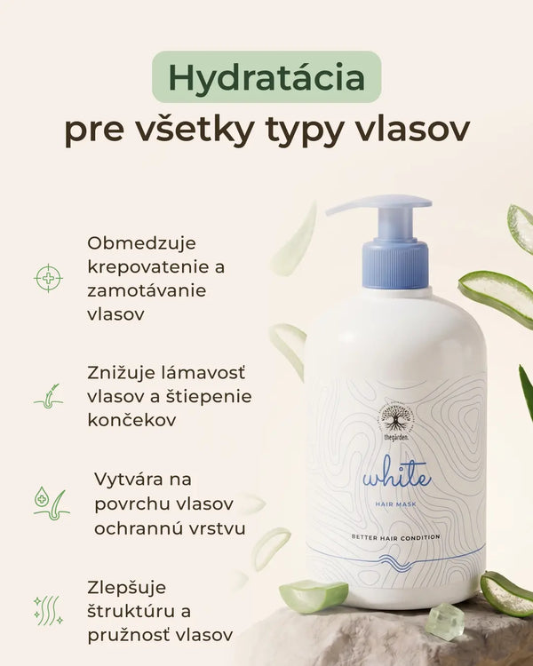 WHITE HAIR MASK hydratačný wash-out kondicionér (500g)