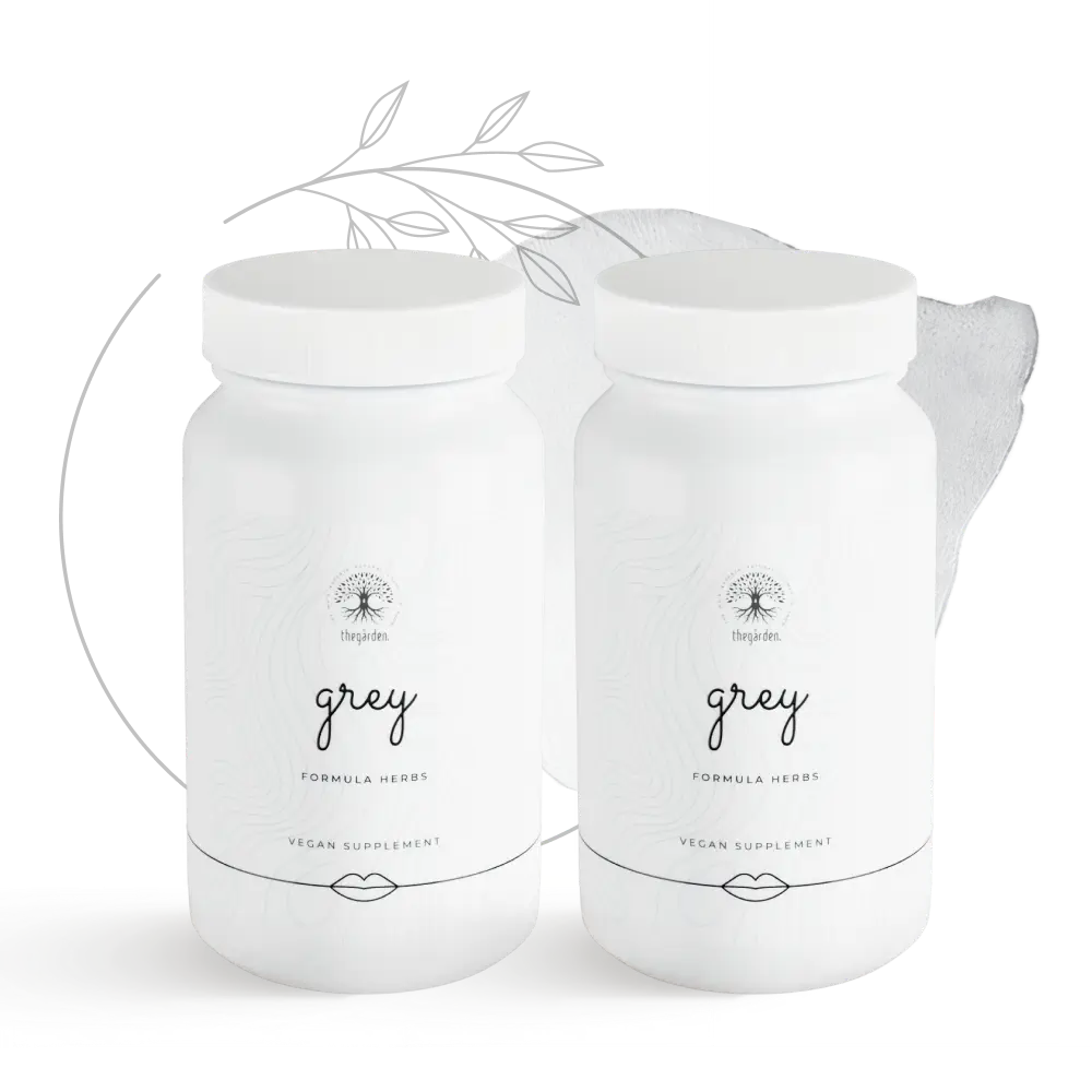 GREY Formula Herbs - bylinný doplnok proti šediveniu vlasov, reštart pigmentácie, obnova pôvodnej farby vlasov