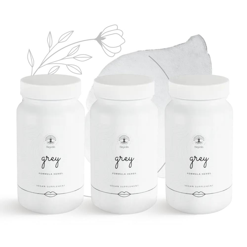 GREY Formula Herbs - bylinný doplnok proti šediveniu vlasov, reštart pigmentácie, obnova pôvodnej farby vlasov