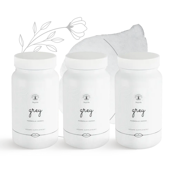 GREY Formula Herbs - bylinný doplnok proti šediveniu vlasov, reštart pigmentácie, obnova pôvodnej farby vlasov