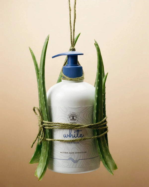 White Hair Mask™-vlasová maska pre hĺbkovú hydratáciu suchých, poškodených, či farbených vlasov - The Garden - expertnavlasy.sk