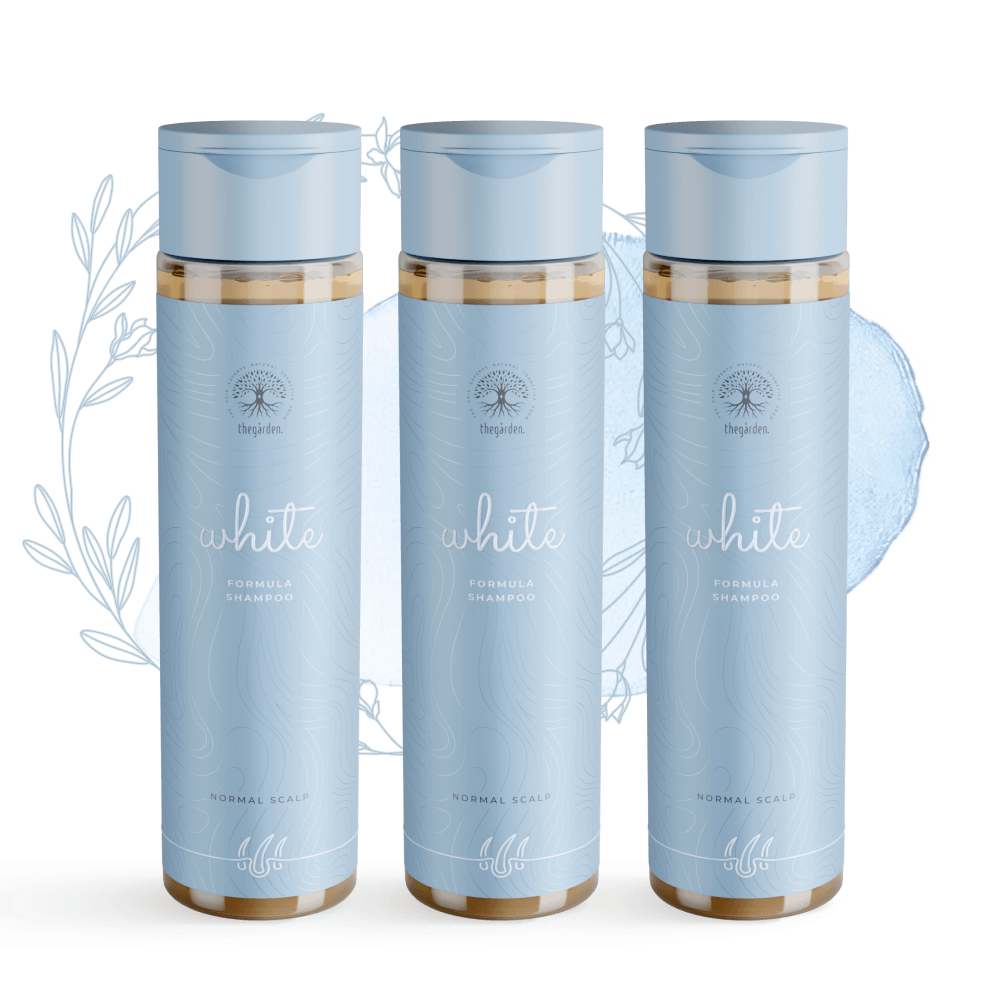 WHITE Formula Shampoo™-vlasový šampón pre vyčistenie a hydratáciu normálnej pokožky - The Garden - expertnavlasy.sk