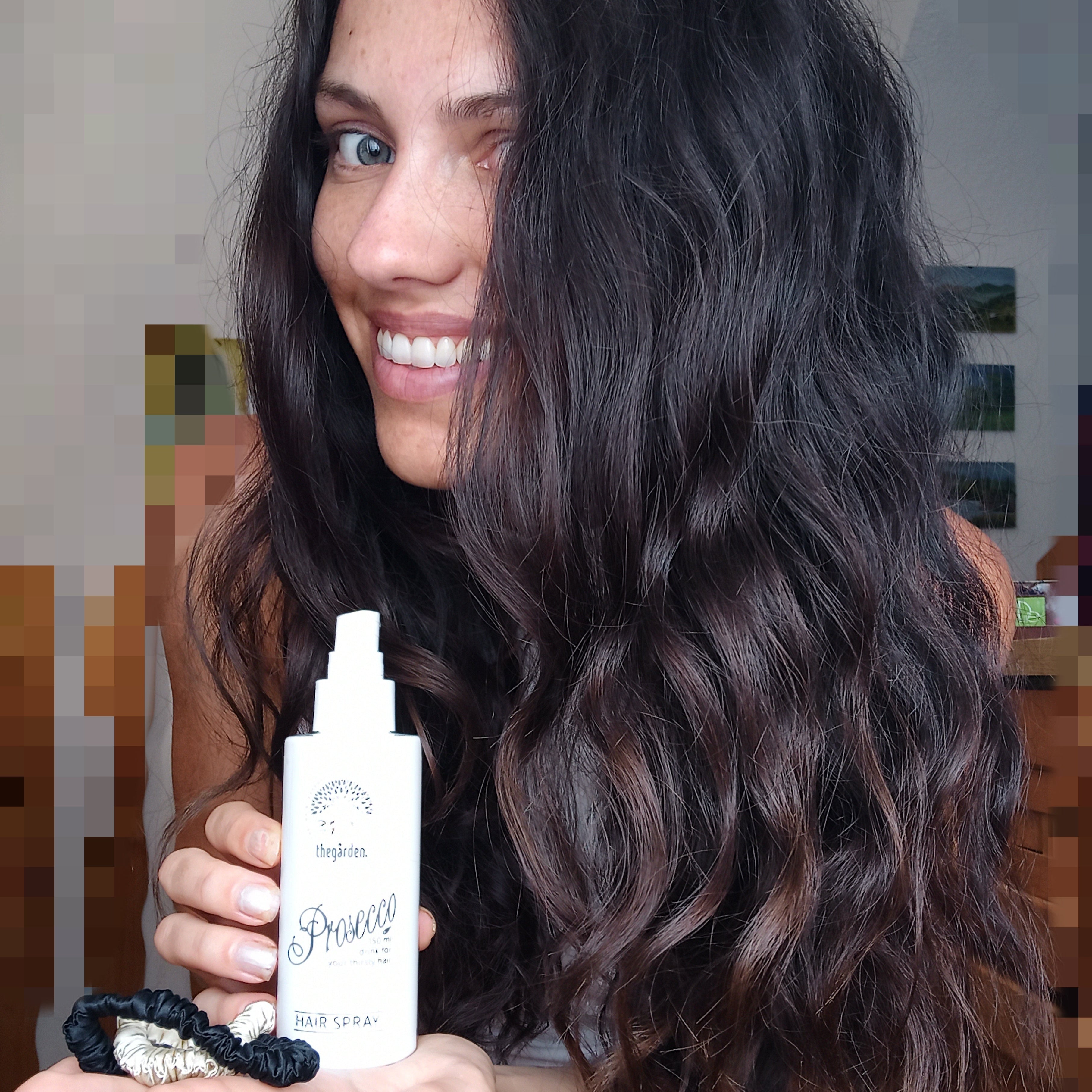 Hair Prosecco Spray™ - unikátny vlasový sprej pre väčší objem, nadýchanejšie a lesklejšie vlasy - The Garden - expertnavlasy.sk