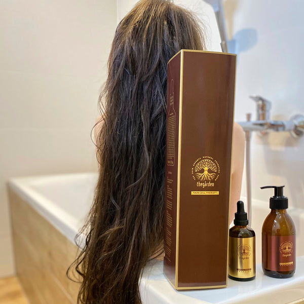 Haircell Therapy - vlasové tonikum a šampon na rast a proti vypadávaniu vlasov - The Garden - expertnavlasy.sk